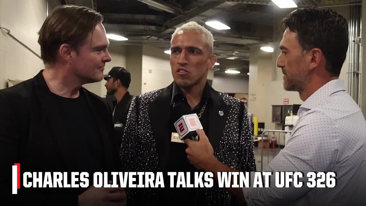 Charles Oliveira reflects on win vs. Max Holloway, wants lightweight belt back | ESPN MMA