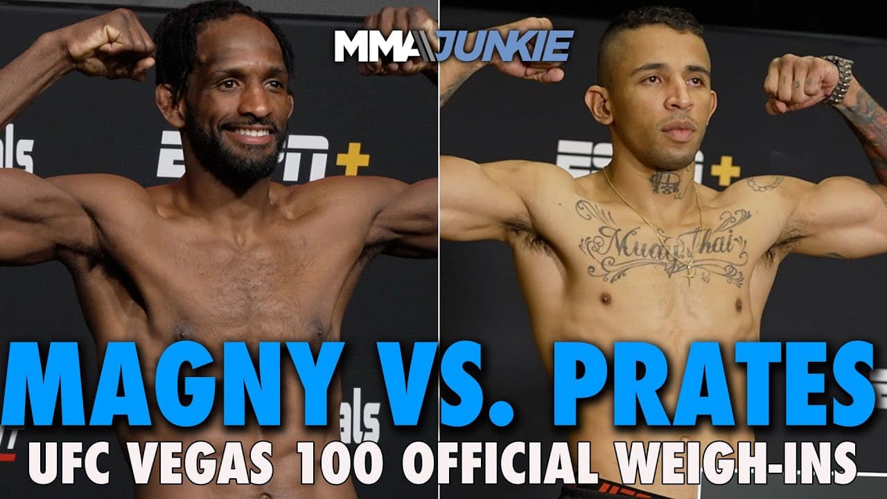 UFC Vegas 100 Weigh-Ins and Faceoffs: Magny vs. Prates | Live Stream