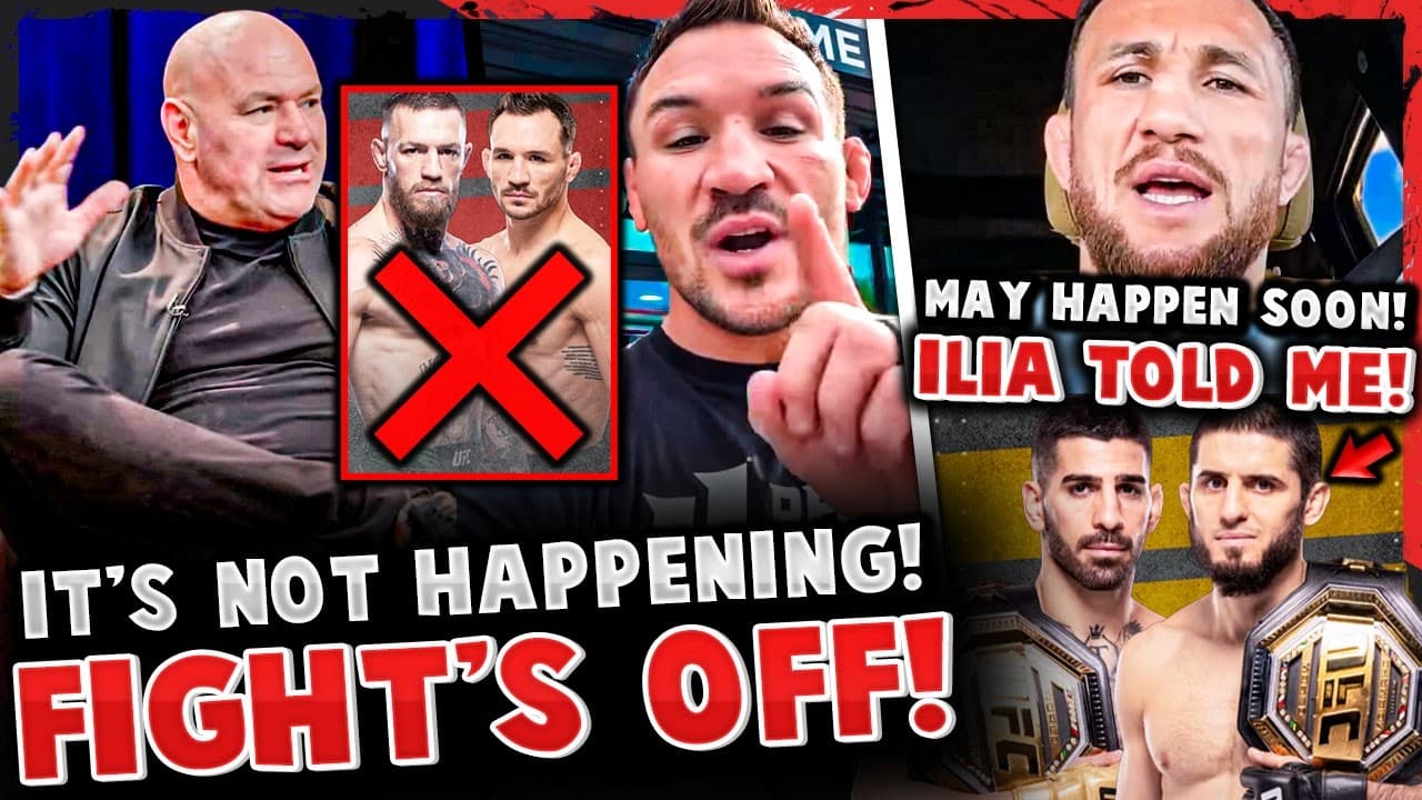 BREAKING! Dana White SHUTS DOWN Conor McGregor vs Michael Chandler! INSIDER INFO on Ilia vs Islam!?
