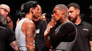 Ryan Garcia And Conor Benn SEPARATED By Dana White During Faceoff | MMA Fighting