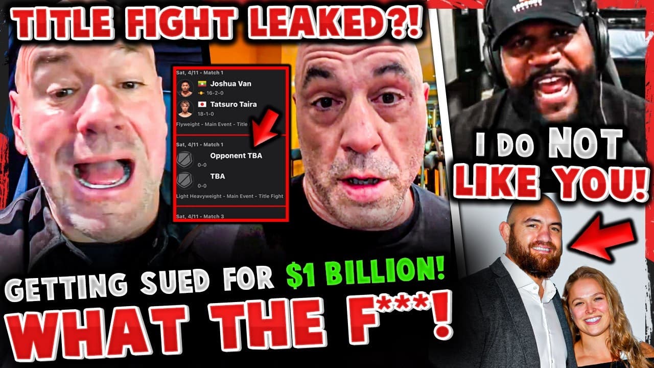 Dana White GETTING SUED for $1 BILLION! UFC 327 TITLE FIGHT LEAKED!? Rampage RIPS Ronda's HUSBAND!