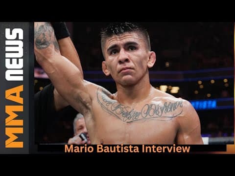 Mario Bautista previews UFC 307 matchup with Jose Aldo