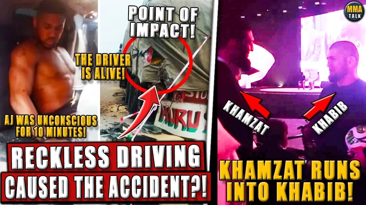 The REASON for Anthony Joshua's CAR CRASH REVEALED! Khamzat Chimaev RUNS INTO Khabib in Dubai!