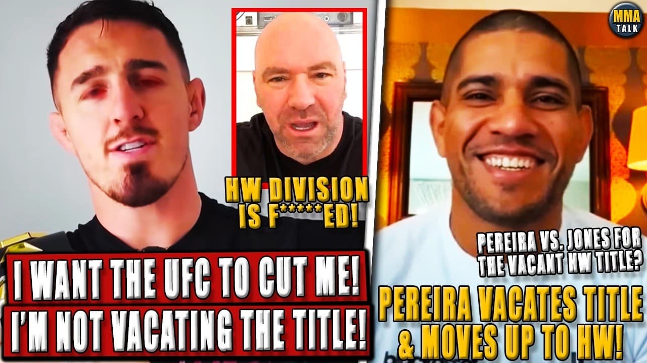 BREAKING! Tom Aspinall LEAVES UFC After REFUSING to VACATE Title?! Pereira VACATES Title & MOVES UP!