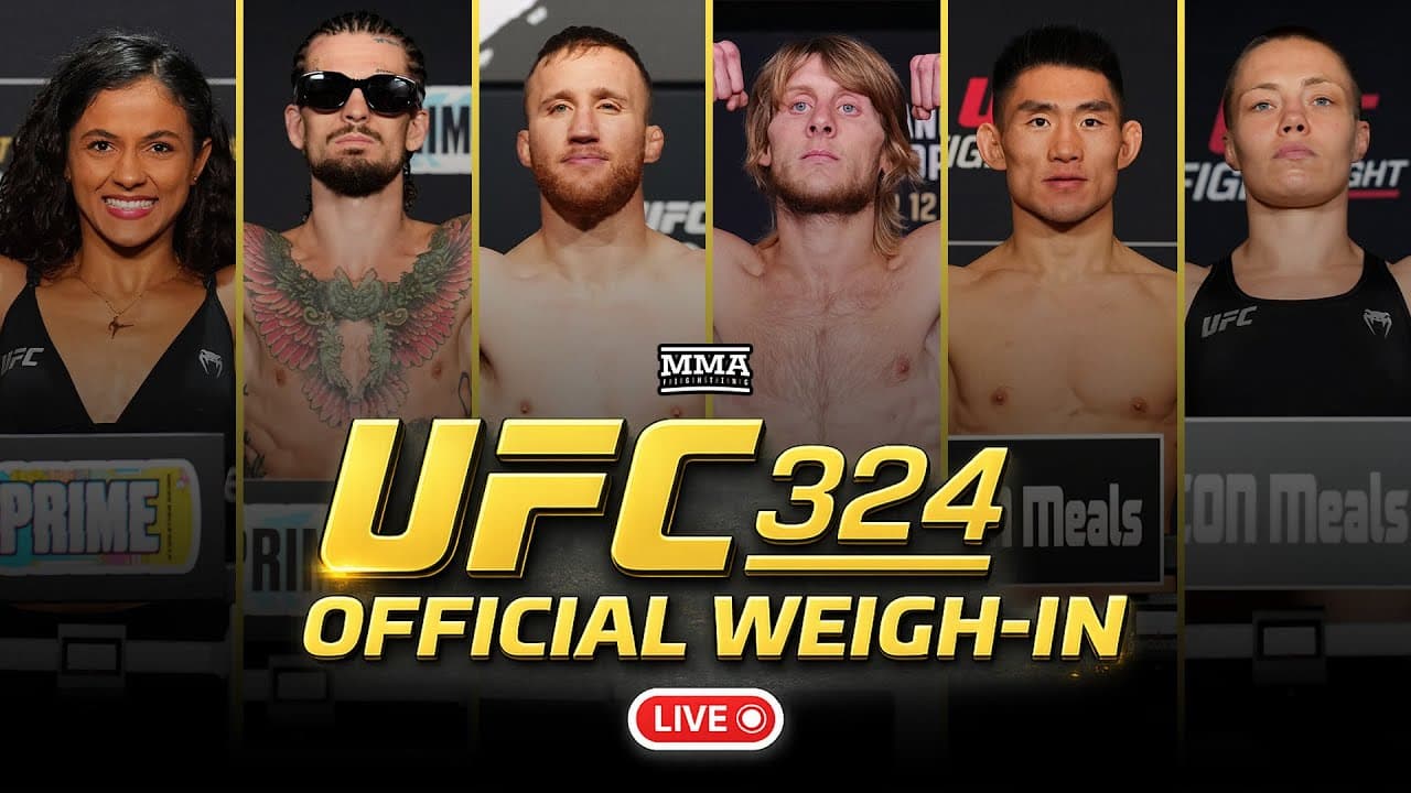 UFC 324: Gaethje vs. Pimblett Official Weigh-In LIVE STREAM | MMA Fighting