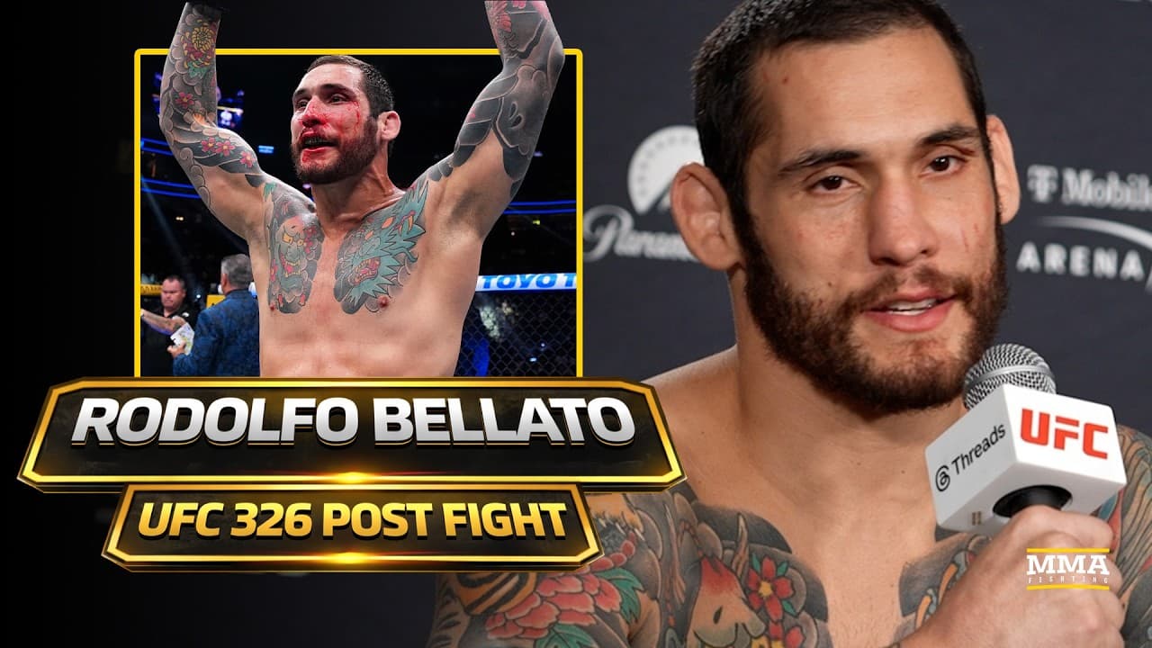 Rodolfo Bellato Reacts To KO Win Over Luke Fernandez At UFC 326 | MMA Fighting