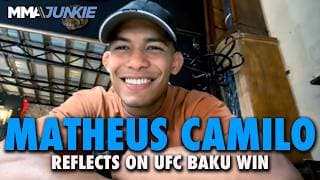 Matheus Camilo explains why UFC Baku stoppage wasn't early, calls out Matt Frevola