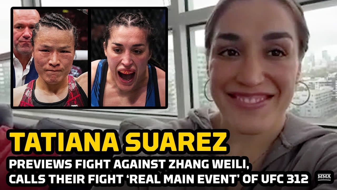 Tatiana Suarez Calls Her Fight Against Zhang Weili 'The Real Main Event' at UFC 312 - MMA Fighting