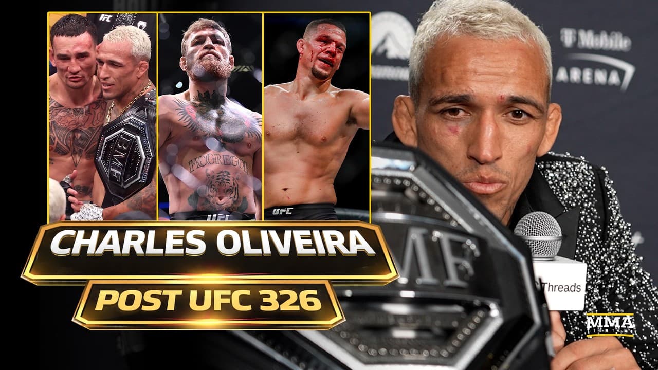 Charles Oliviera Responds To Conor McGregor And Nate Diaz, Reacts To UFC 326 Win Over Max Holloway