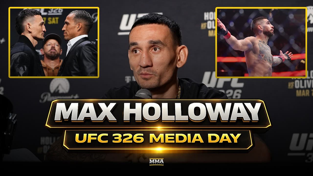Max Holloway Talks Charles Oliveira Rematch At UFC 326, Ilia Topuria, More | UFC 326 | MMA Fighting