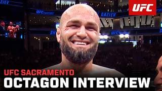 Shamil Gaziev Octagon Interview | UFC Sacramento