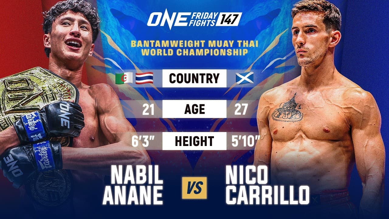 TERRIFYING power 👊💥 Nabil Anane vs. Nico Carrillo | Muay Thai Full Fight