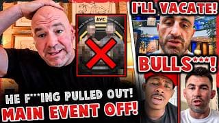 BREAKING! UFC MAIN EVENT CANCELLED! Volk OFFERS TO VACATE! Joaquin Buckley GOES OFF on Dom Cruz!