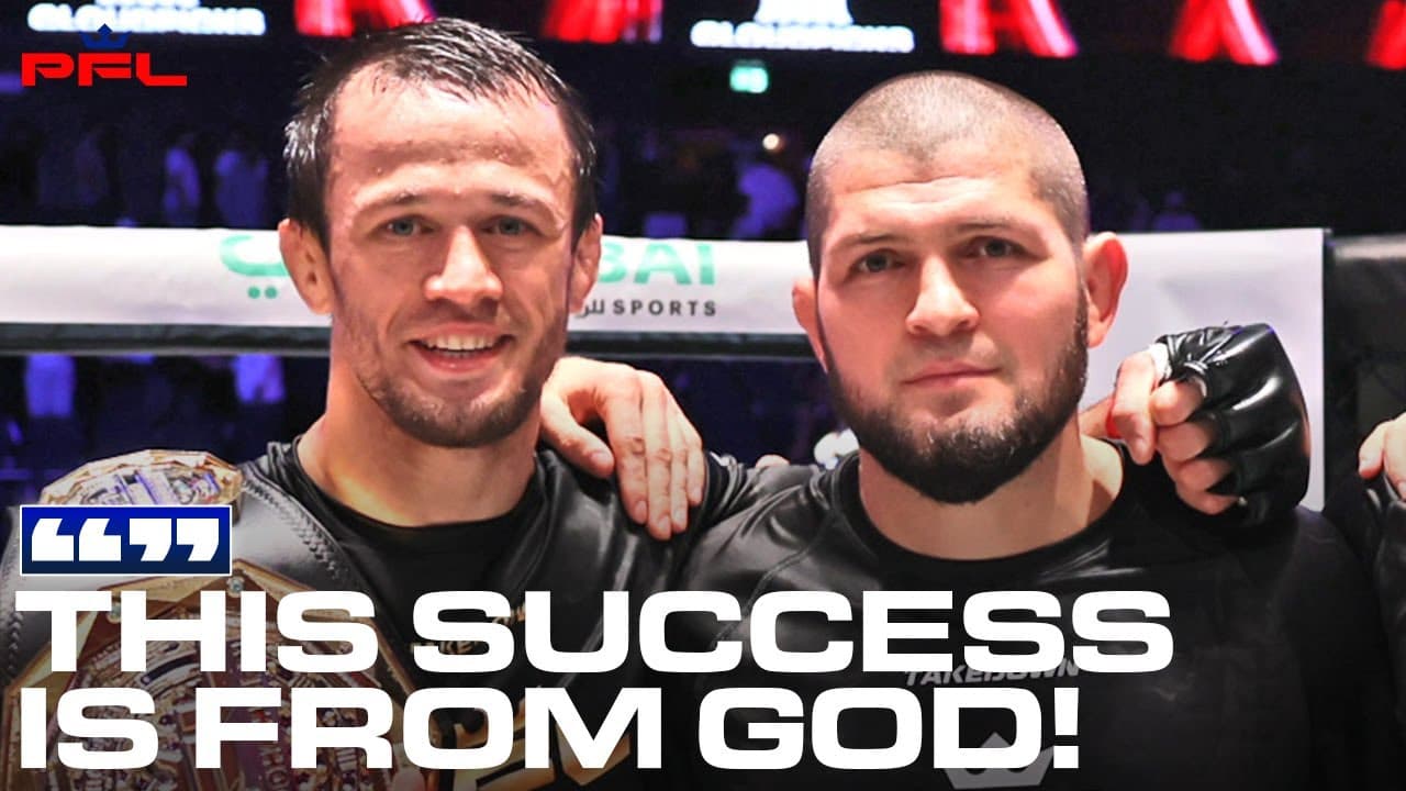 "Make Him Tired, Make Him Work!" | Usman Nurmagomedov Post-Fight Interview | PFL Dubai