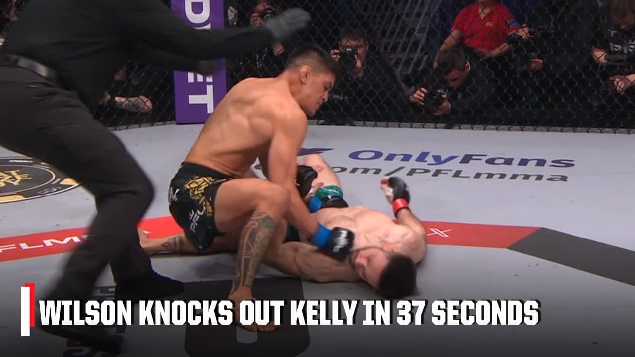 Jay-Jay Wilson knocks out Darragh Kelly in main event of PFL Belfast | ESPN MMA