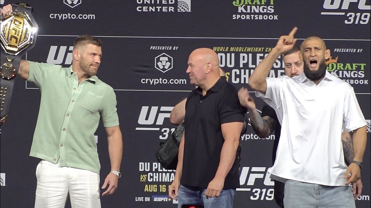 UFC 319 FACE-OFFS: Khamzat Chimaev Chants "Allah Akbar!!!"