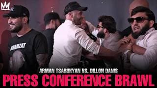 Arman Tsarukyan, Dillon Danis & Khamzat Chimaev BRAWL at RAF 14 Press Conference