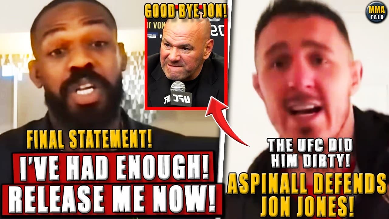 BREAKING! Jon Jones ASKS Dana White to RELEASE him! Tom Aspinall DEFENDS Jones! Rousey SLAMS UFC!