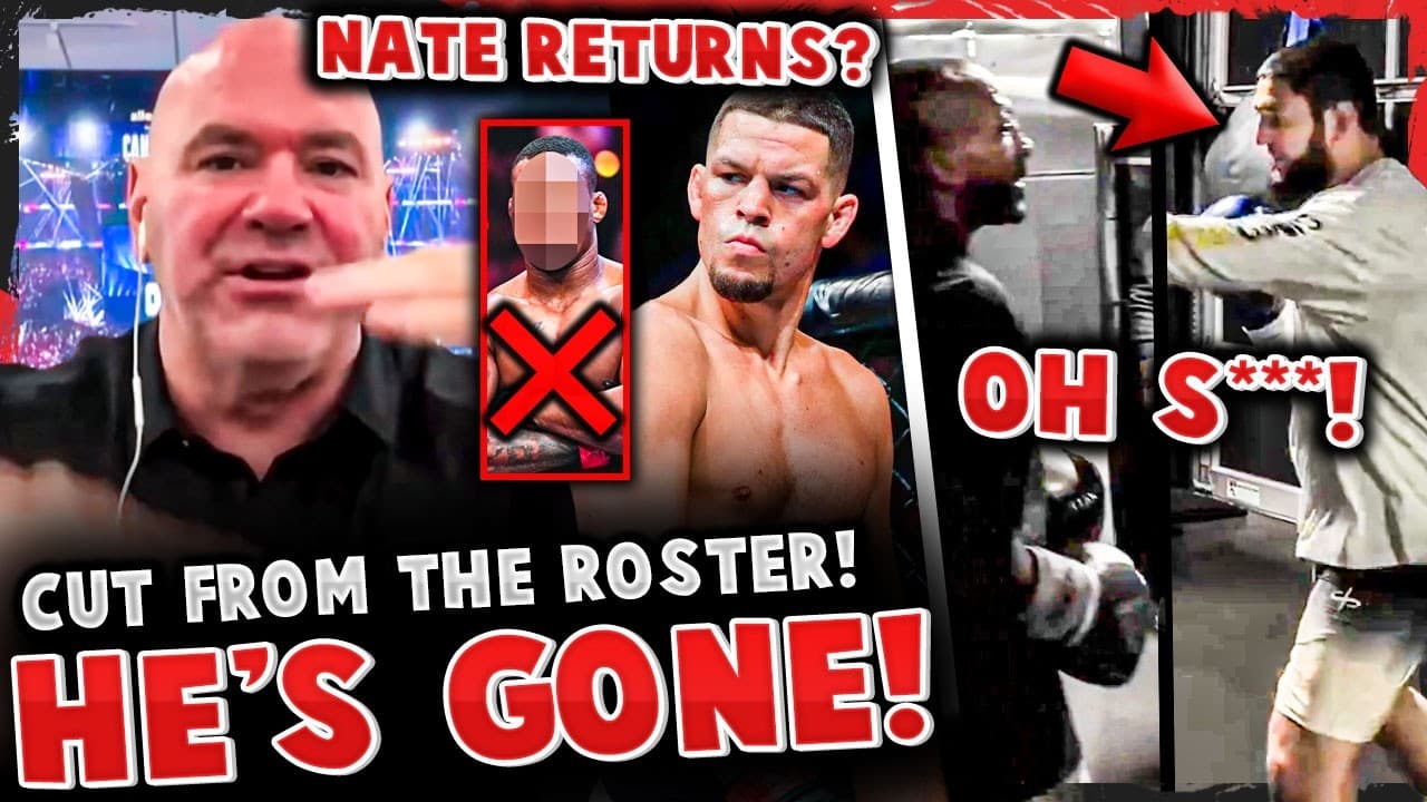 Dana White CUTS FIGHTER + Nate Diaz RETURNING!? *FOOTAGE* Khamzat Chimaev X Khalil Rountree!