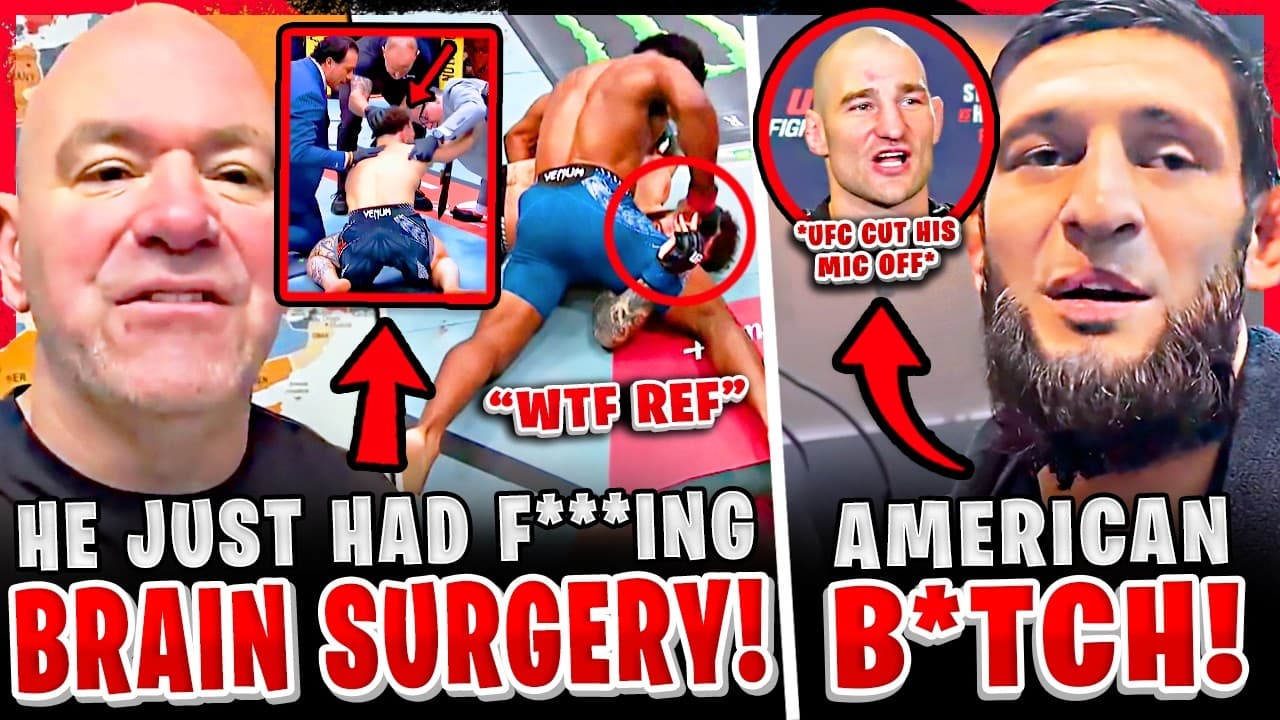 MMA Community GOES OFF on Referee for LATE STOPPAGE + Dana REACTS! Khamzat RESPONDS to Strickland