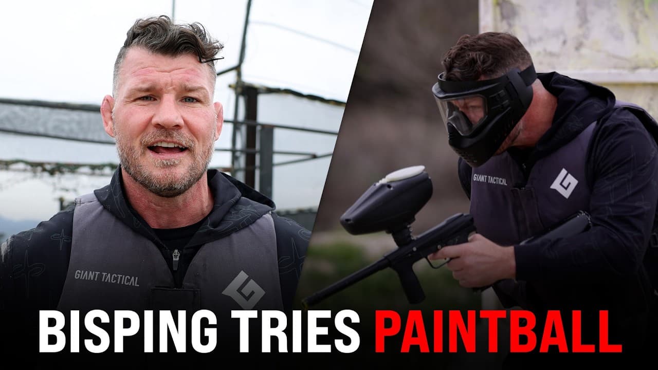 BISPING vs PAINTBALL! | VLOG (UFC Champion vs Paintball!)