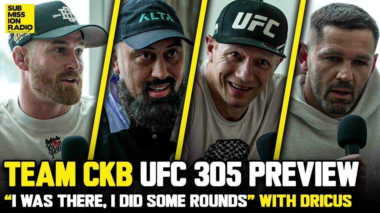 Team CKB Reflect on Israel/Dricus Rivalry And Stakes: "I Was There, I Did Some Rounds" With Dricus