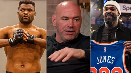 Franics Ngannou, Dana White & Jon Jones