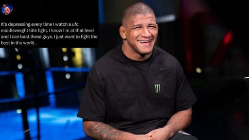 Gilbert Burns alongside a tweet by Johnny Eblen