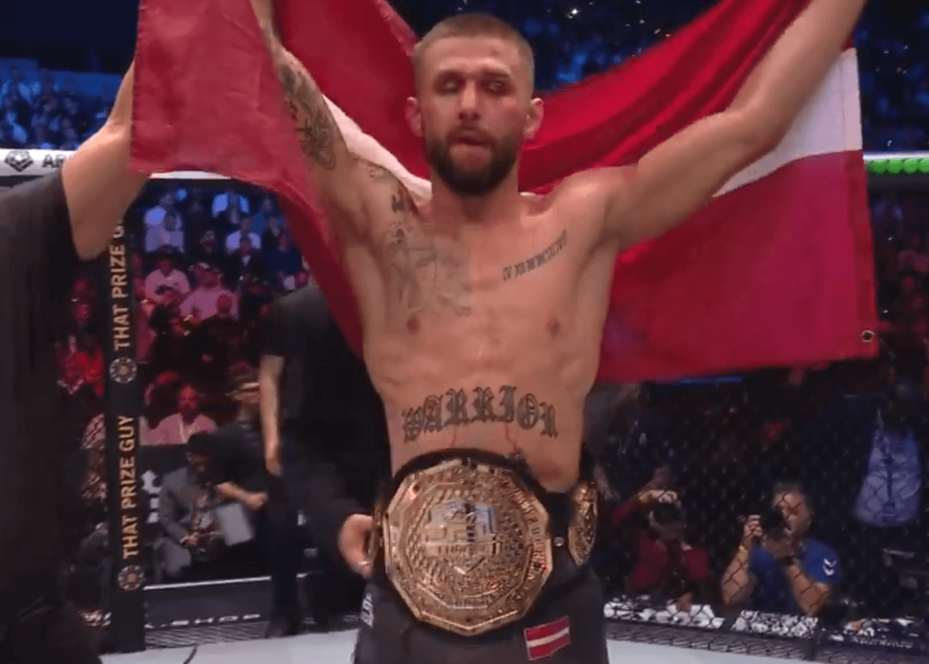 VIDEO: Alex Chizov Puts Out Connor Hughes To Win 2025 PFL Europe Lightweight Tournament At PFL Lyon