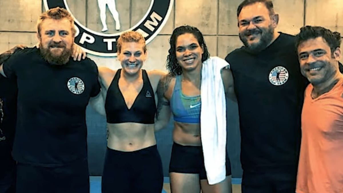Kayla Harrison and Amanda Nunes