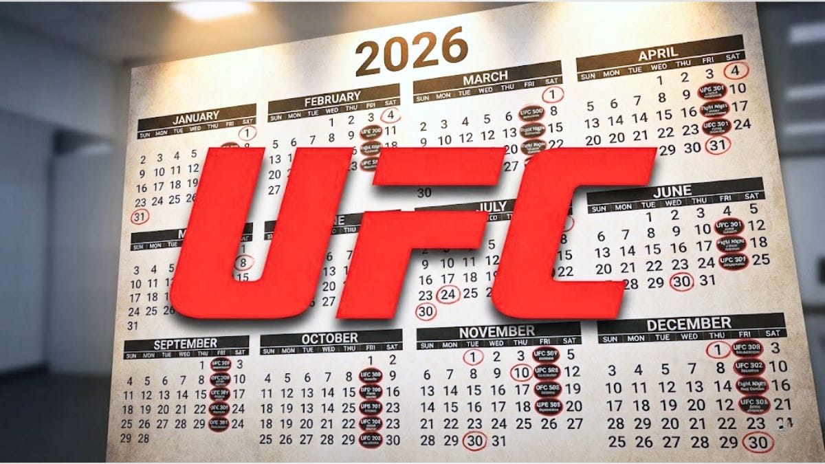 UFC Calendar 2026