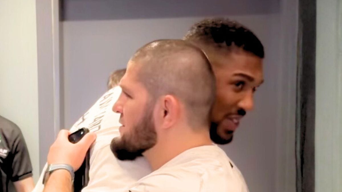 Anthony Joshua and Khabib