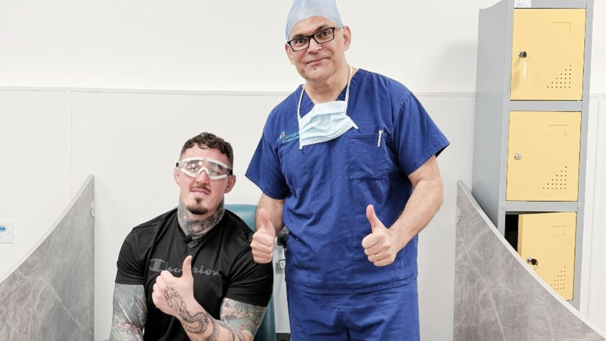 Tom Aspinall Eye Surgery