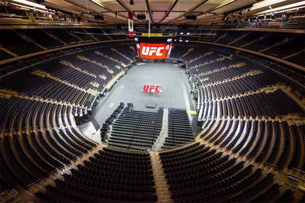 ufc msg arena setup