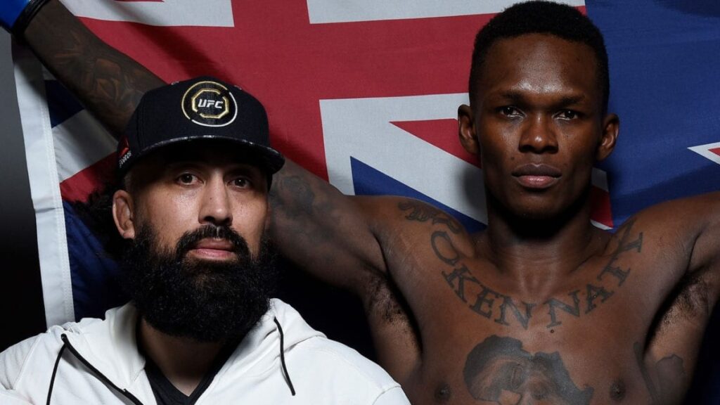 Israel Adesanya and Eugene Bareman