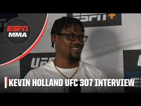 'A FIGHT'S A FIGHT!' Kevin Holland UNBOTHERED by Roman Dolidze ahead of UFC 307 👀 | ESPN MMA