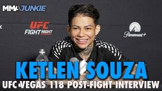 Ketlen Souza calls out Jessica Andrade after KO of Ariane Carnelossi | UFC Vegas 118