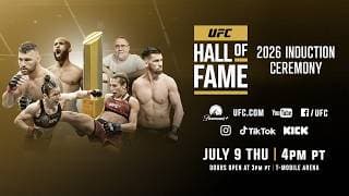 2026 UFC Hall of Fame Induction Ceremony 🏆