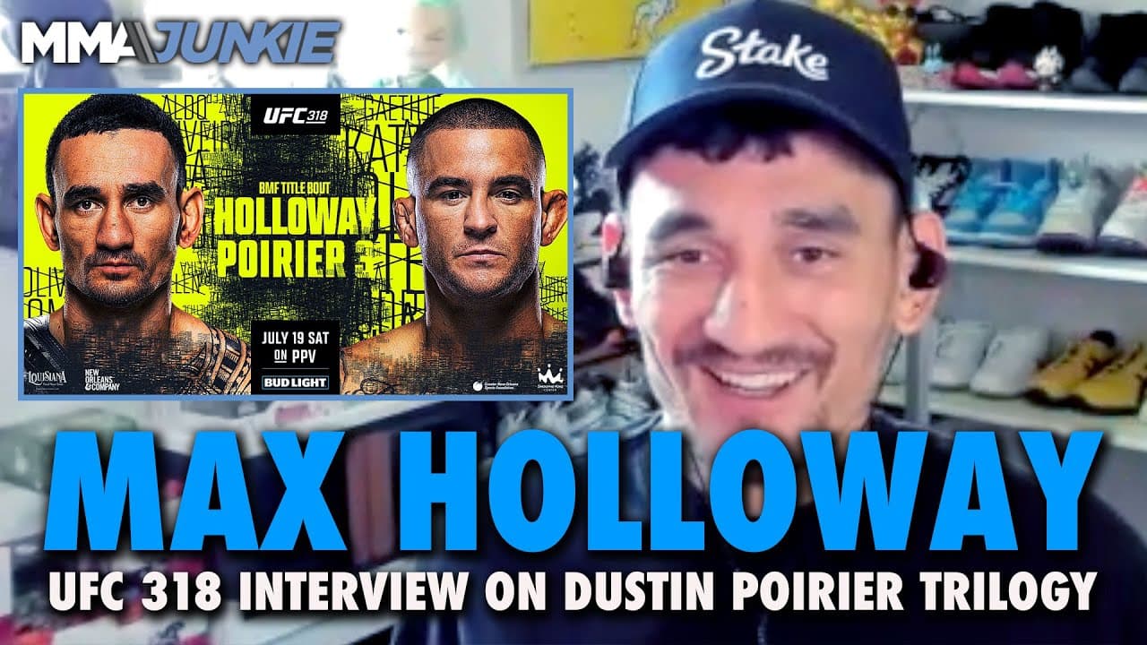 Max Holloway tells Ilia Topuria to come get 'authentic' BMF belt after he retires Dustin Poirier