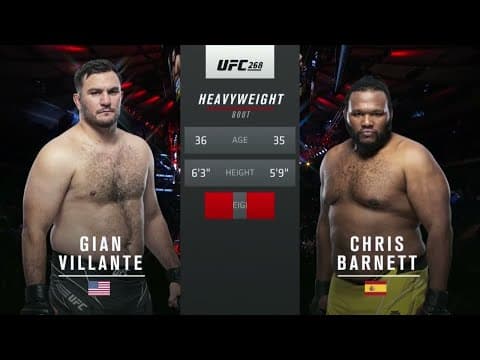 Gian Villante vs Chris Barnett UFC 268 UFC FULL FIGHT Highlights