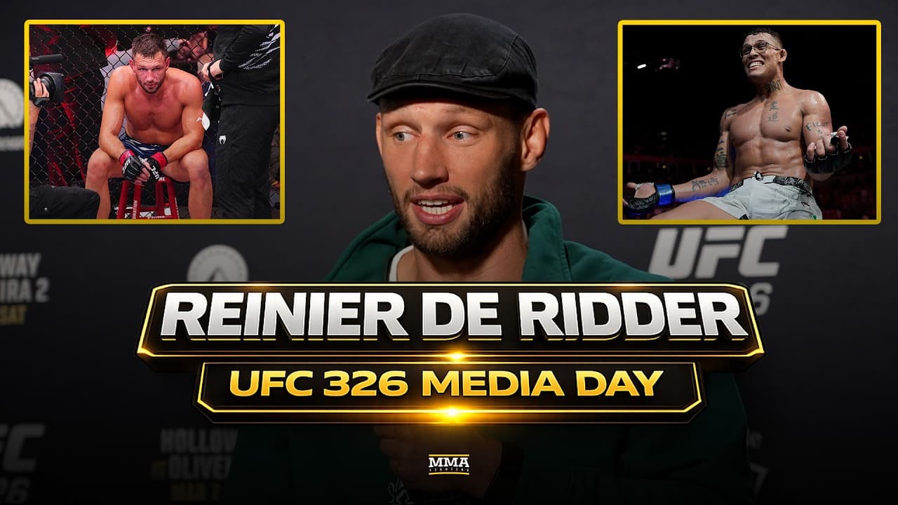 Reinier de Ridder REFLECTS On Illness, Comments About Israel Adesanya, Caio Borralho | UFC 326