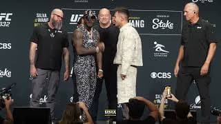 UFC 332 Press Conference Faceoffs | Silva vs Wang | Talbott vs. Figueiredo | MMA Fighting