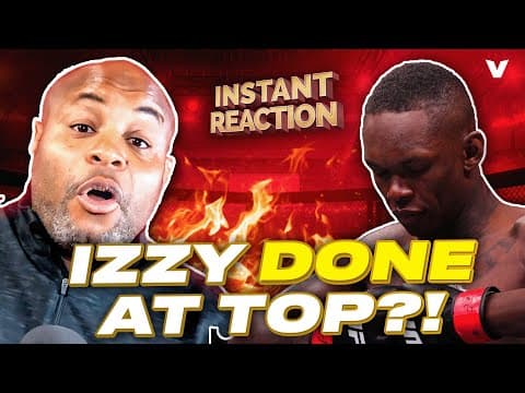 Daniel Cormier REACTS to Israel Adesanya KNOCK OUT by Nassourdine Imavov, ENDING title run