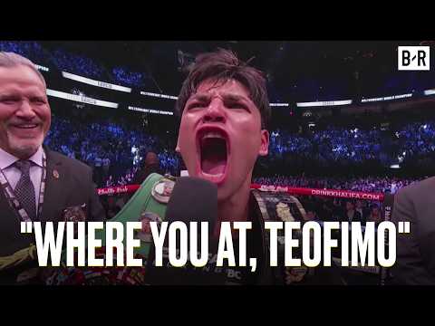 Ryan Garcia Challenges Teofimo Lopez, Nearly Goes After Him