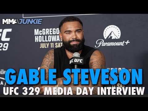 Gable Steveson reacts to historic debut odds, plans to shake up heavyweight | UFC 329