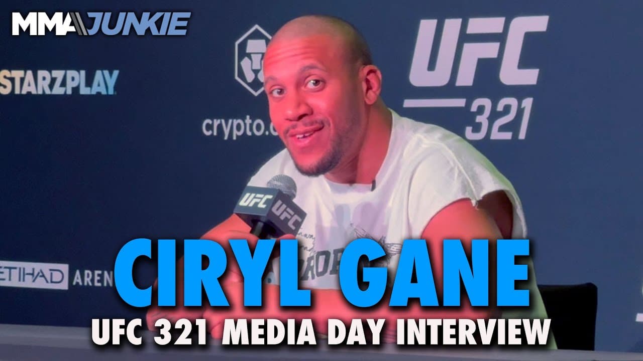 Ciryl Gane feels 'less pressure' for Tom Aspinall compared to Jon Jones, Francis Ngannou | UFC 321