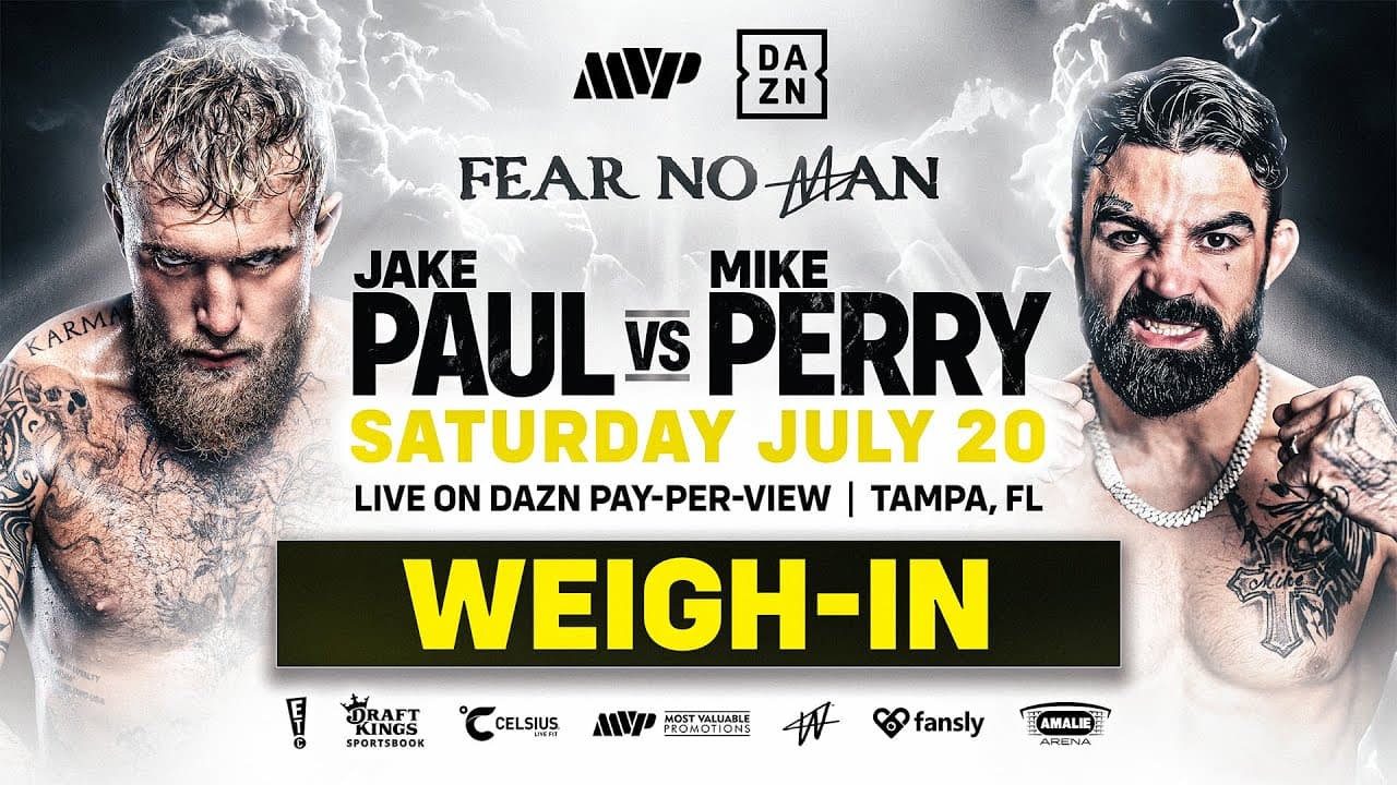 JAKE PAUL VS. MIKE PERRY WEIGH IN LIVESTREAM
