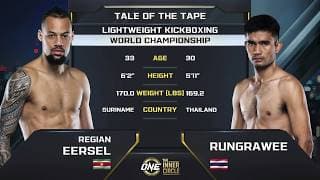 Regian Eersel vs. Rungrawee | Kickboxing Full Fight