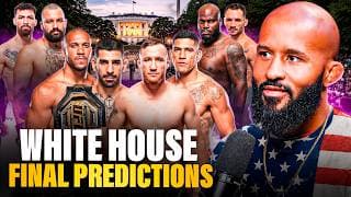 "WHO WINS TOPURIA vs GAETHJE?!" | UFC WHITE HOUSE FINAL PREDICTIONS!