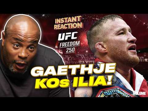 Daniel Cormier REACTS to Justin Gaethje INSANE KO vs. Ilia Topuria: “GREATEST NIGHT in UFC history”